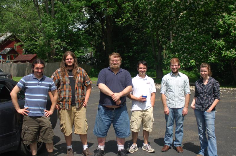 shot of engineering team L to R: matt suozzo, nick cosimano, kurt mattis, chris suozzo, kevin holmes, miranda sehl